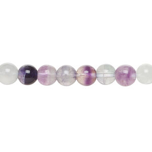 Rainbow fluorite 1pkg1, round bead natural 15.5-16 inch 6mm