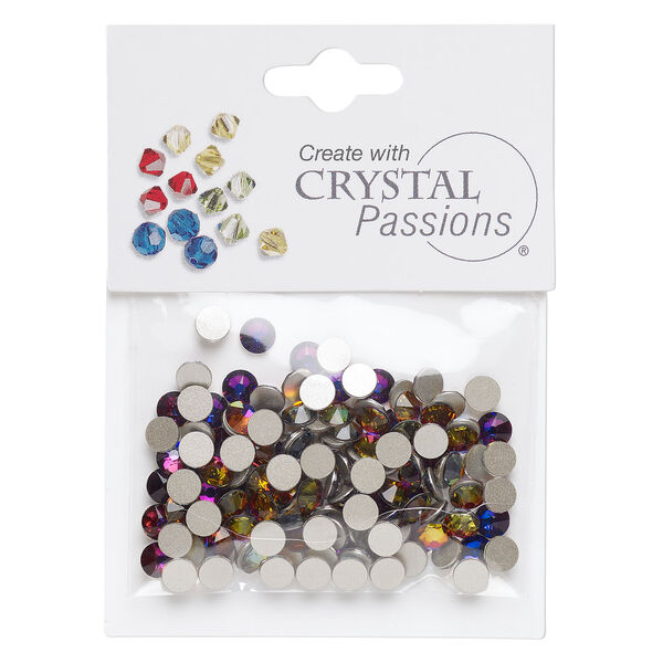 Flat back 1pkg144 crystal volcano, Crystal Passions&reg; rhinestone 4.60-4.80mm round SS20 image number 0