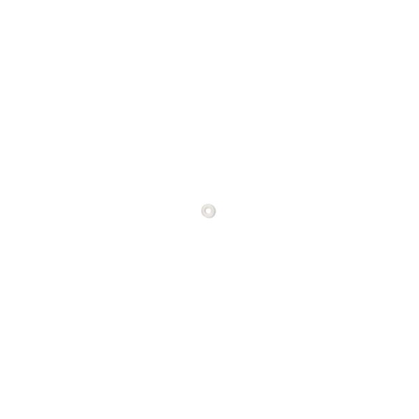Component, Oh! Ring™, silicone, antique white, 1.5mm round with 0.5mm hole. Sold per pkg of 1,000. image number 0