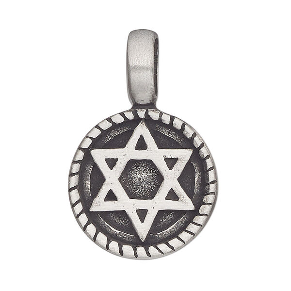Pendant, Everyday Jewelry, antiqued pewter, 37x26mm circle. Sold individually. image number 0