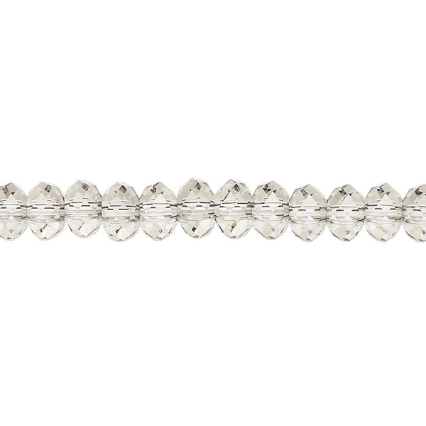 Bead 1pkg12 crystal urban grey, Crystal Passions&reg; 6x4mm rondelle 5040 image number 0