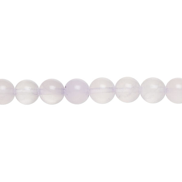 Quartz crystal / lavender amethyst 1pkg1, round bead C- grade, 15 inch 5-7mm image number 0