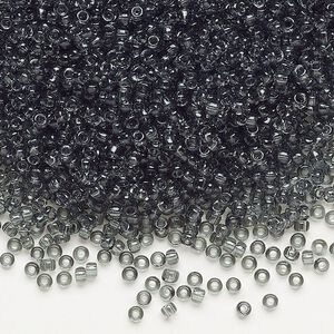 Seed bead, Dyna-Mites™, glass, pkg/40g, #11 round, transparent grey, (26 11/0 RR).