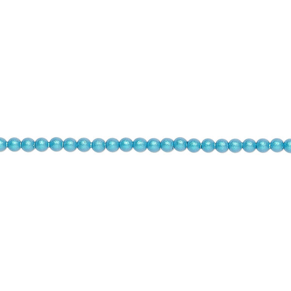Pearl 100pk iridescent dark turquoise, Crystal Passions® 2mm round 5810 image number 0
