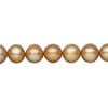Freshwater pearl 1pkg1, semi-round, 15 inch brown 7-8mm cultured image number 0