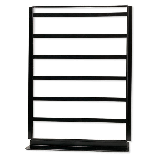Display, earring and chain, acrylic, black, 14-1/2 x 10-3/4 x 4-1/2 inches. Sold per pkg of 3. image number 0