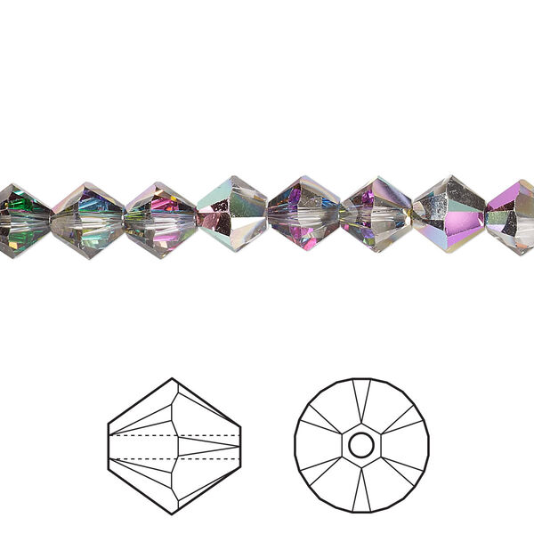 Bead 144pk crystal electra, Crystal Passions® 6mm bicone 5328 image number 0