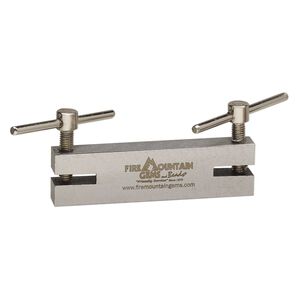 Hole punch, steel, black, 2-3/4 x 3/4 x 3/8 inches, makes 1.5mm and 2mm diameter holes. Sold individually.