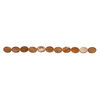 Mother-of-pearl shell 1pkg1, flat oval bead 14 inch brown and black 19x15mm-20x15mm image number 1