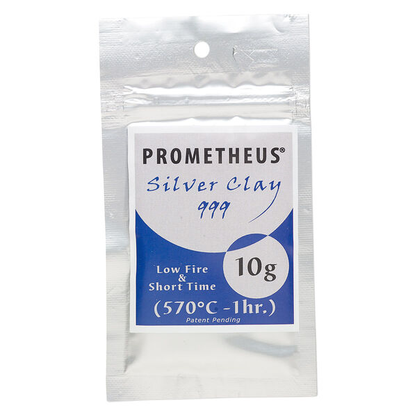 Prometheus® fine silver clay, pkg/10g, rapid and low fire formula. image number 0