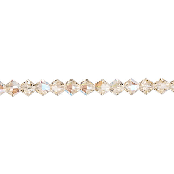Bead 48pk silk shimmer, Crystal Passions® 4mm bicone 5328 image number 0