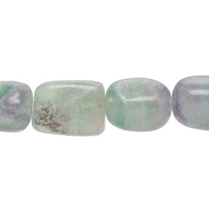 Rainbow fluorite /green fluorite / purple fluorite 1pkg1, nugget bead natural, 15 inch small to medium matte