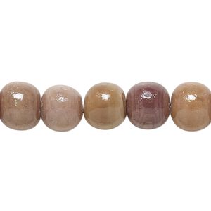 Bead, sea urchin shell (natural), 9-11mm round. Sold per 15-1/2" to 16" strand.