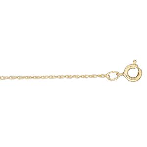 Chain 1pkg1 14Kt gold-filled rope, 1mm triple / springring clasp, Gossamer™ 16 inch