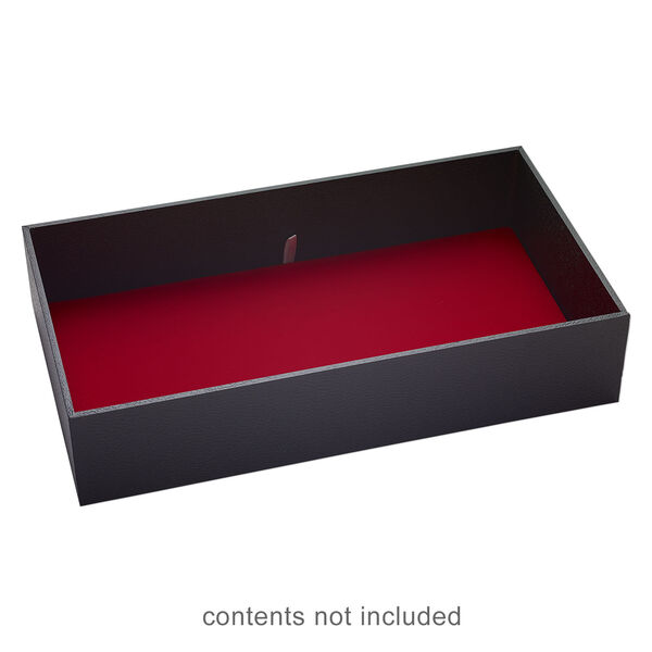 Display tray, paper and fiber board, black, 14-3/4 x 8-1/4 x 3 inches. Sold individually. image number 1