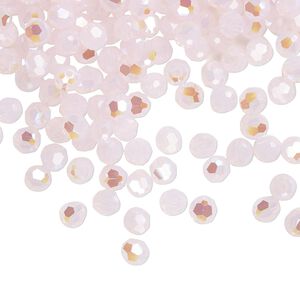 Bead 720pk rose water opal shimmer, Swarovski® 4mm round 5000