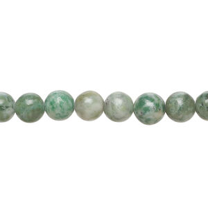 Ching hai "jade" 1pkg1, round bead natural 15.5-16 inch 6mm