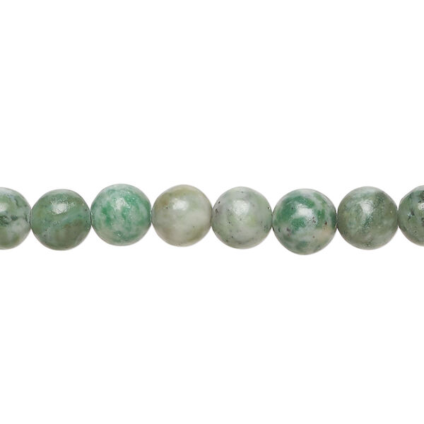 Ching hai "jade" 1pkg1, round bead natural 15.5-16 inch 6mm image number 0
