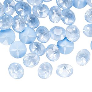 Chaton 144pk crystal sky ignite, Swarovski® 8.16-8.41mm round SS39 1088
