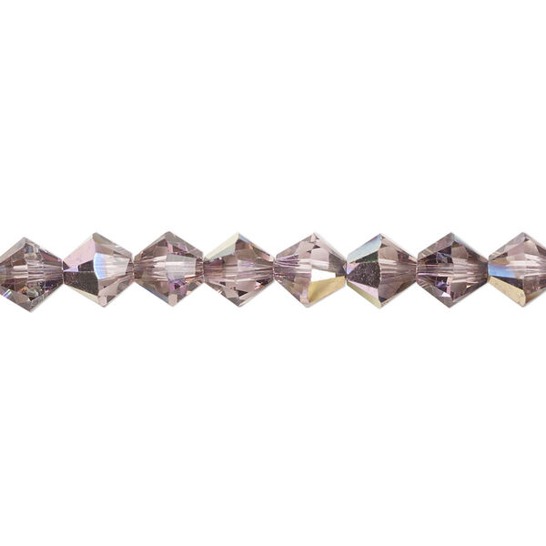 Bead 24pk light amethyst heavy vitrail light, Crystal Passions® 6mm bicone 5328 image number 0