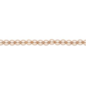 Pearl 1000pk rose gold, Swarovski® 3mm round 5810
