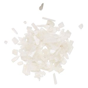 White moonstone 1pkg1, undrilled inlay chip natural 10g mini