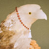 Orange kyanite (natural) 1pkg21, hand-cut top-drilled puffed teardrop bead, graduated 6-9mm image number 0