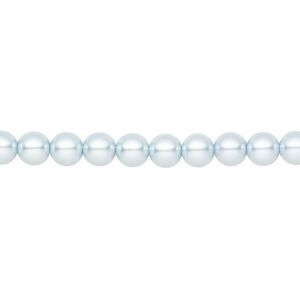 Pearl 50pk light blue, Preciosa Czech crystal 5mm round
