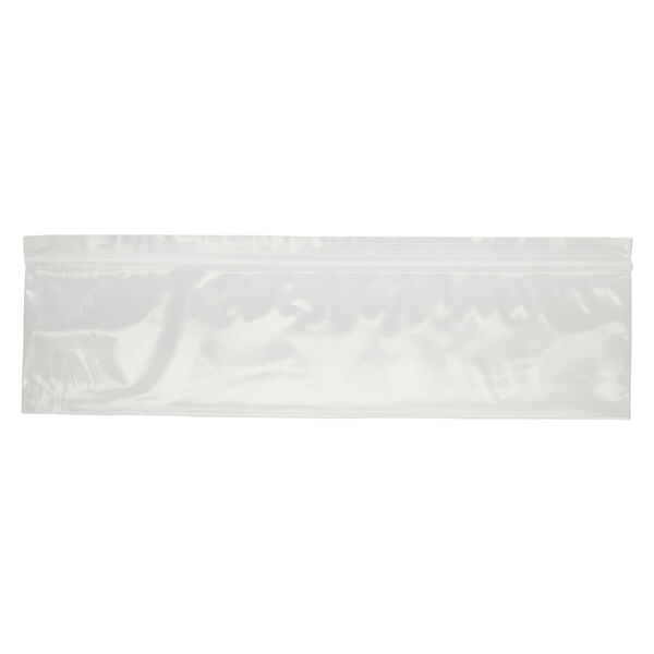 Bag, Tite-Lip™, plastic, clear, 12x3-inch side-zip. Sold per pkg of 1,000. image number 1