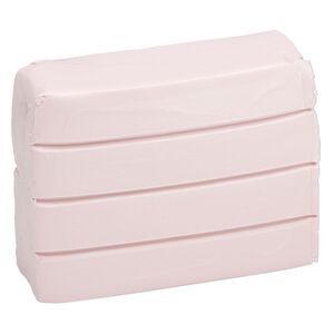 Polymer clay, Sculpey® PREMO, light pink. Sold per 2-ounce bar.