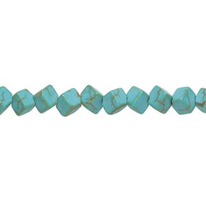 Magnesite 1pkg1, diagonally drilled cube bead 15 inch 4mm