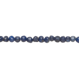 Lapis lazuli 1pkg1, pebble bead 15 inch small