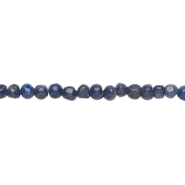 Lapis lazuli 1pkg1, pebble bead 15 inch small image number 0