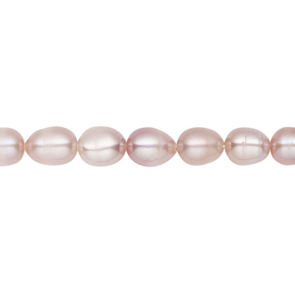 Pearl, cultured freshwater, mauve, 5-7mm rice, D grade, Mohs hardness 2-1/2 to 4. Sold per 16-inch strand. image number 0