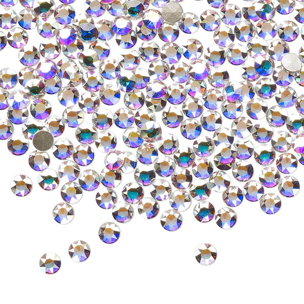 Round stone 144pk crystal AB foil back, Crystal Passions® 3mm light round PP24 1098 image number 0
