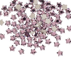 Flat back 720pk iris foil back, Swarovski® 4mm star flower 2754