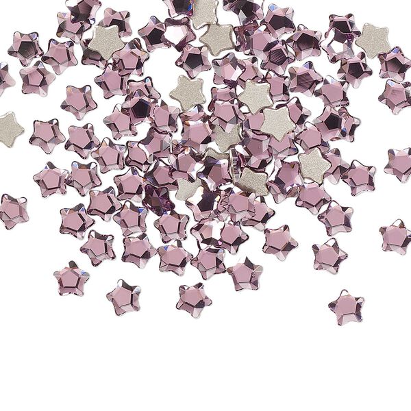 Flat back 720pk iris foil back, Swarovski® 4mm star flower 2754 image number 0