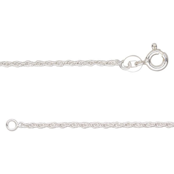 Necklace, Create Compliments®, sterling silver and enamel, black, 15mm round with flower and dots design, adjustable at 16 and 18 inches with springring clasp. Sold individually. image number 1