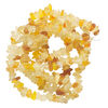 Bead, glass 1pkg1, translucent multicolored, small to extra-large chip, 30-inch strand. image number 1