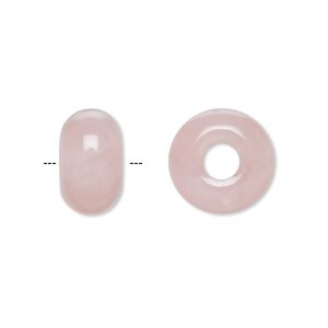Rose quartz 1pkg2, rondelle bead natural 14x8mm Dione®