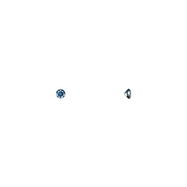 Gem, sapphire (heated), 2.25mm faceted round, A- grade, Mohs hardness 9. Sold individually. image number 0