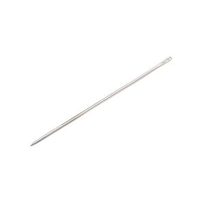Needle, John James, nickel-plated steel, #8 with 0.72mm eye width, 1-5/16 inches. Sold per pkg of 25.