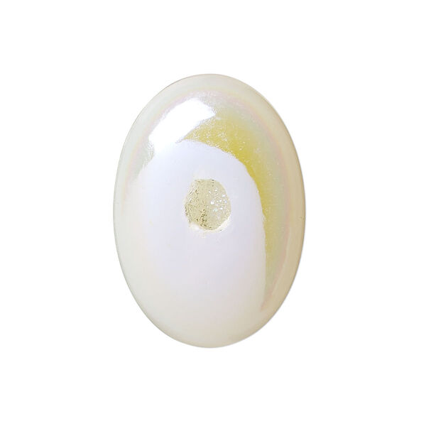 Druzy agate 1pkg1, hand-cut non-calibrated dichroic oval cab 29x19mm-31x24mm image number 0