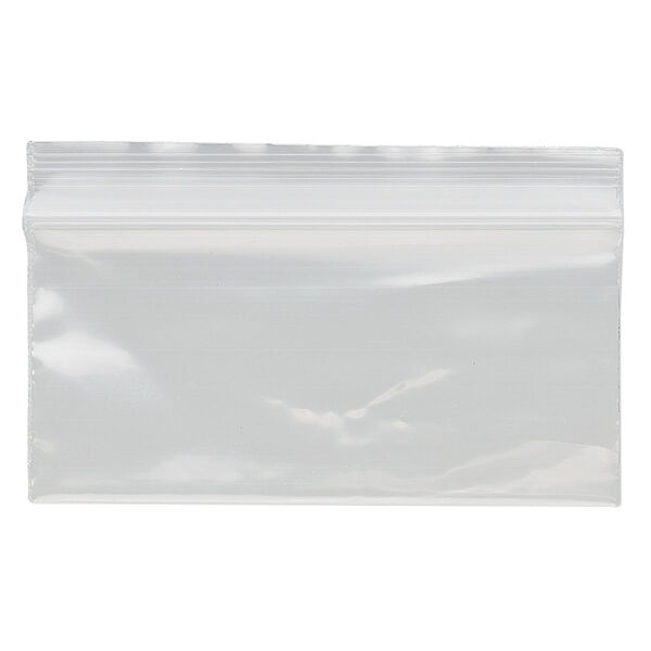 Bag, Tite-Lip™, plastic, clear, 2x1-inch side zip. Sold per pkg of 1,000. image number 1
