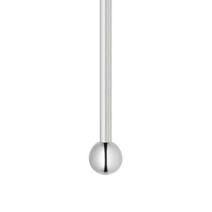 Head pin 1pkg100 sterling silver, 3 inch / 1.5mm ball tip, 24 gauge