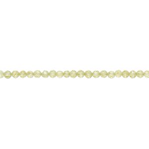 Peridot 1pkg1, hand-cut faceted round bead natural 12 inch 2mm