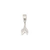 Bail, ice-pick, antiqued sterling silver, 11x6mm double leaf, 6mm grip length. Sold individually. image number 0