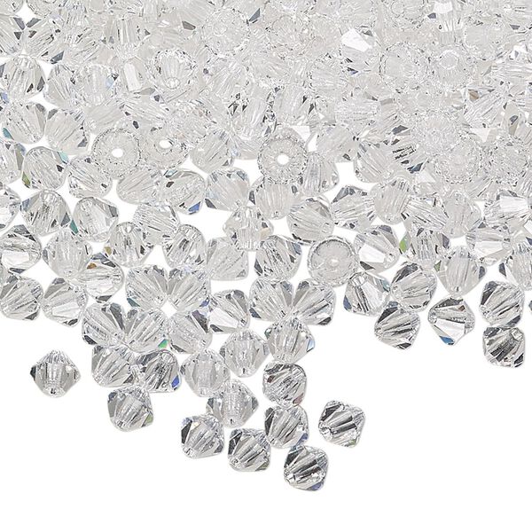 Bead 48pk crystal, Preciosa Czech crystal 4mm bicone image number 0
