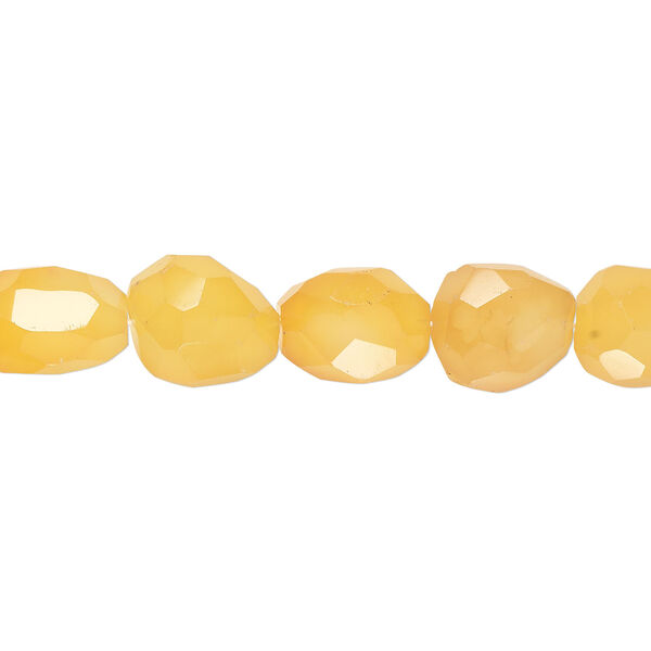 Agate 1pkg1, hand-faceted nugget bead 15.5-16 inch medium image number 0