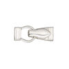 Clasp magnetic fold-over 1pkg1 sterling silver, 25x10mm irregular rectangle, JBB Findings 1-strand image number 0